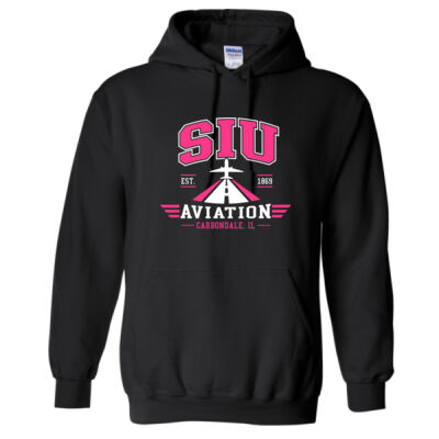Pink Print Gildan Hoodie Thumbnail